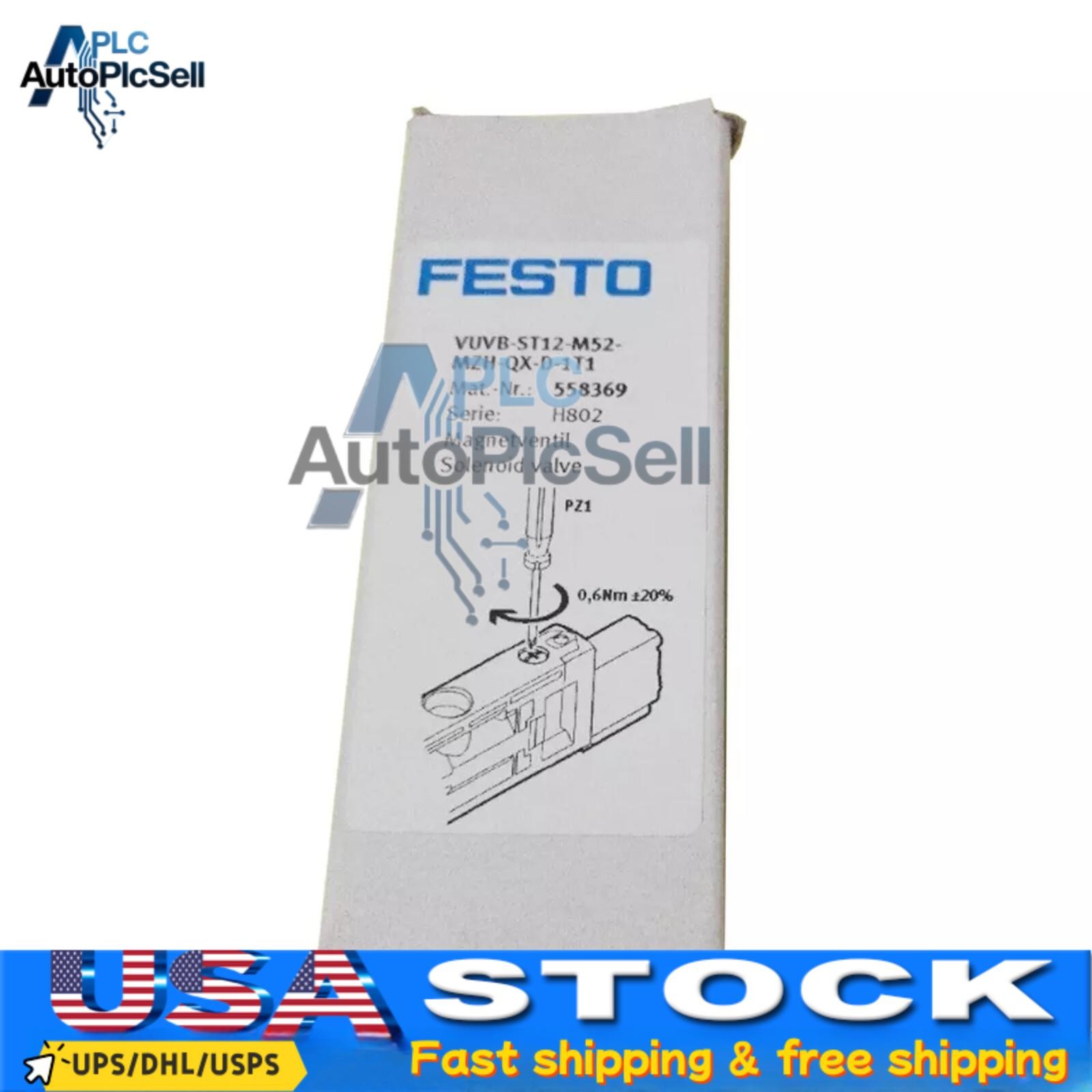 NEW FESTO 558369 VUVB-ST12-M52-MZH-QX-D-1T1 Solenoid Valve