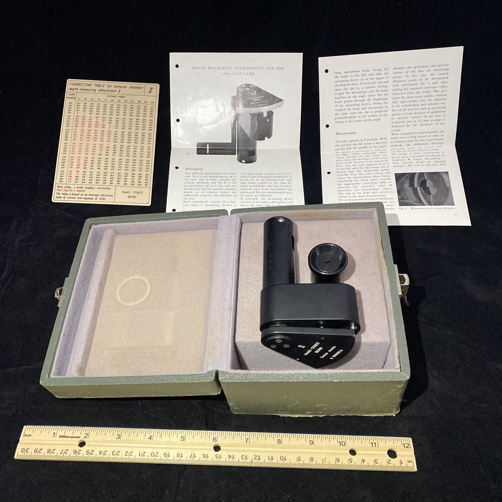 Haag Streit Bern AG Corneal Thickness Measuring Attachment II 2 Swiss Made