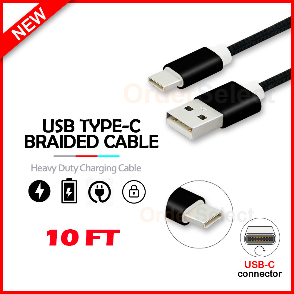 USB C Type-C Cable Rapid Fast Charger Sync Charging Cord For Nintendo Switch