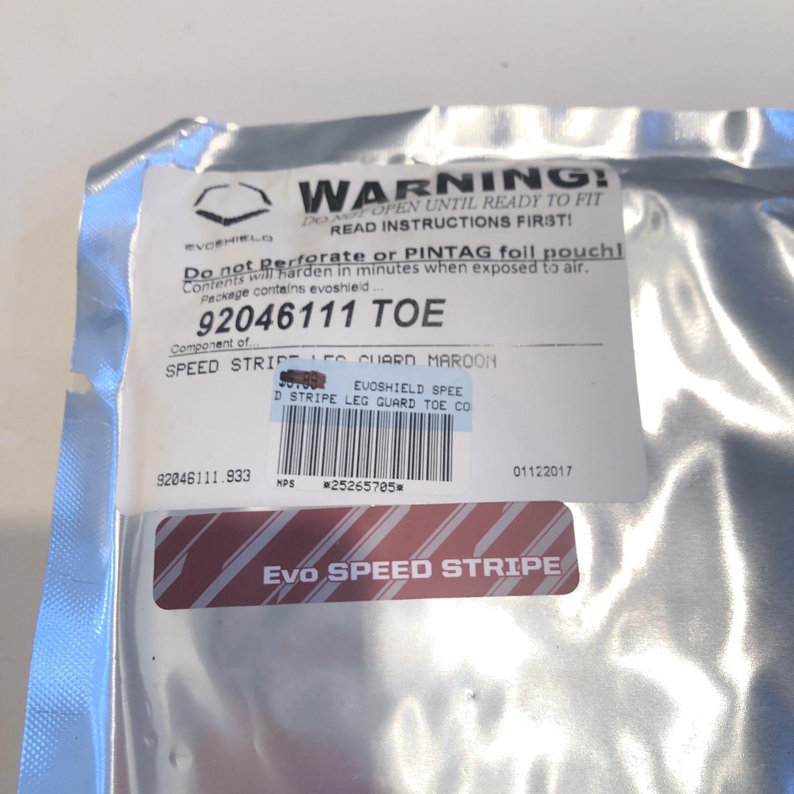 Evoshield Speed Stripe Toe Leg Guard Red 92046111