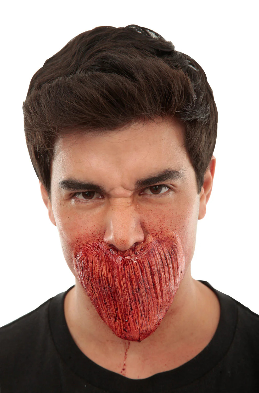 Brand New Mouthless Scary Body Horror Prosthetic