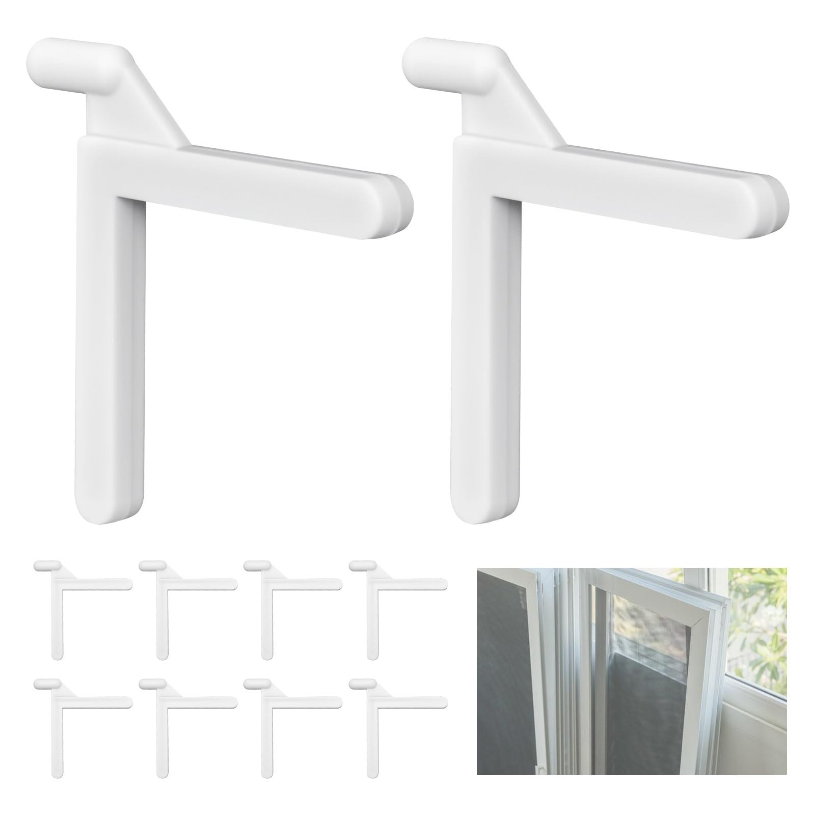 15150 Nylon Tilt Key-Pack of 20, 3/16" Screen Frame (3.175mm), White