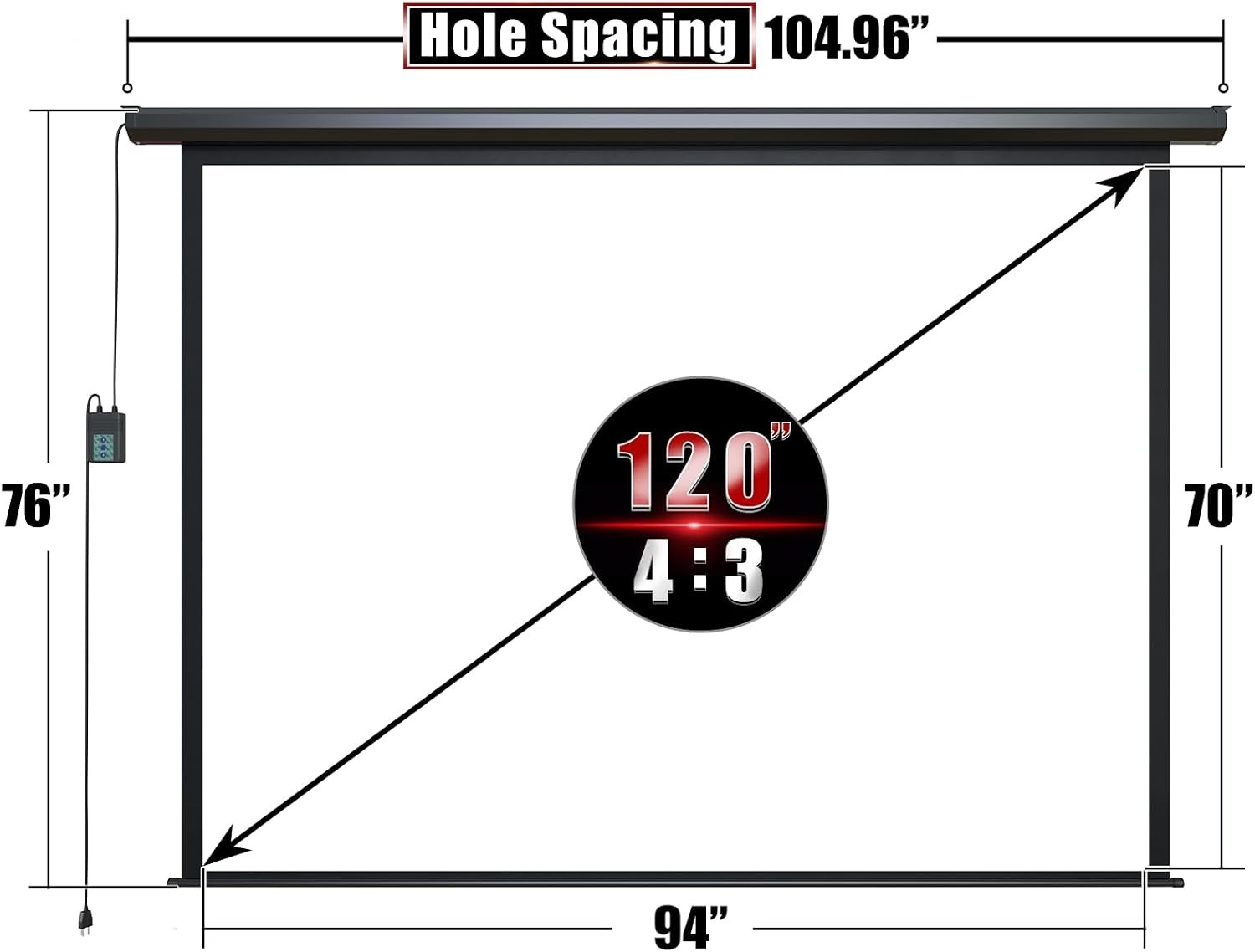 Motorized Projector Screen - Indoor and Outdoor Mo