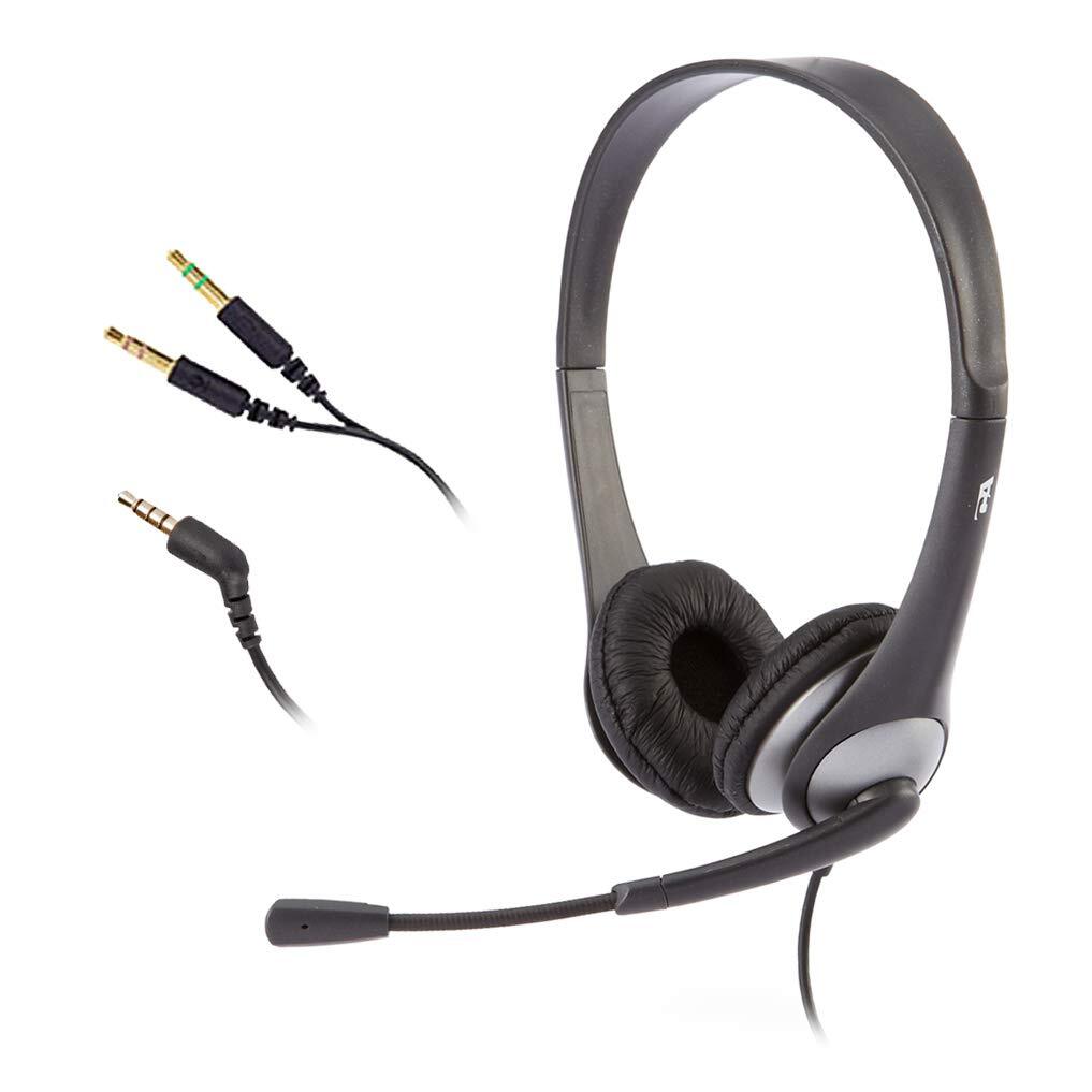 Durable Stereo Headset with Noise Cancelling Mic for Classroom and Home Use