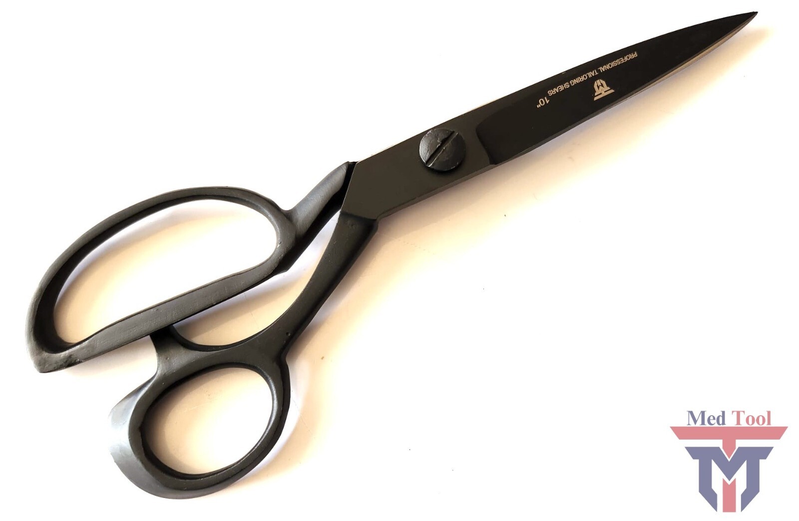 SCISSORS 10" HEAVY DUTY UPHOLSTERY CARPET / SHEAR TAILOR SCISSORS FULL BLACK