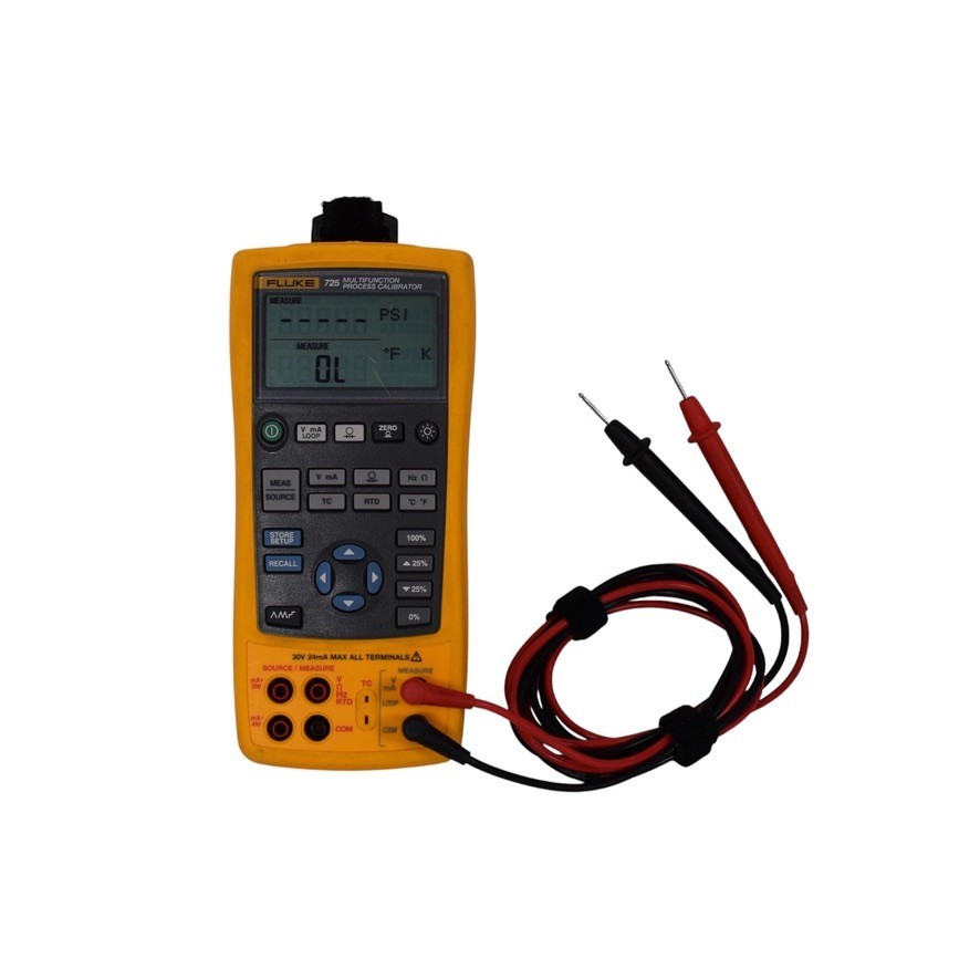 Fluke 725 Multifunction Calibrator mA Voltage RTD Thermocouple Meter Working