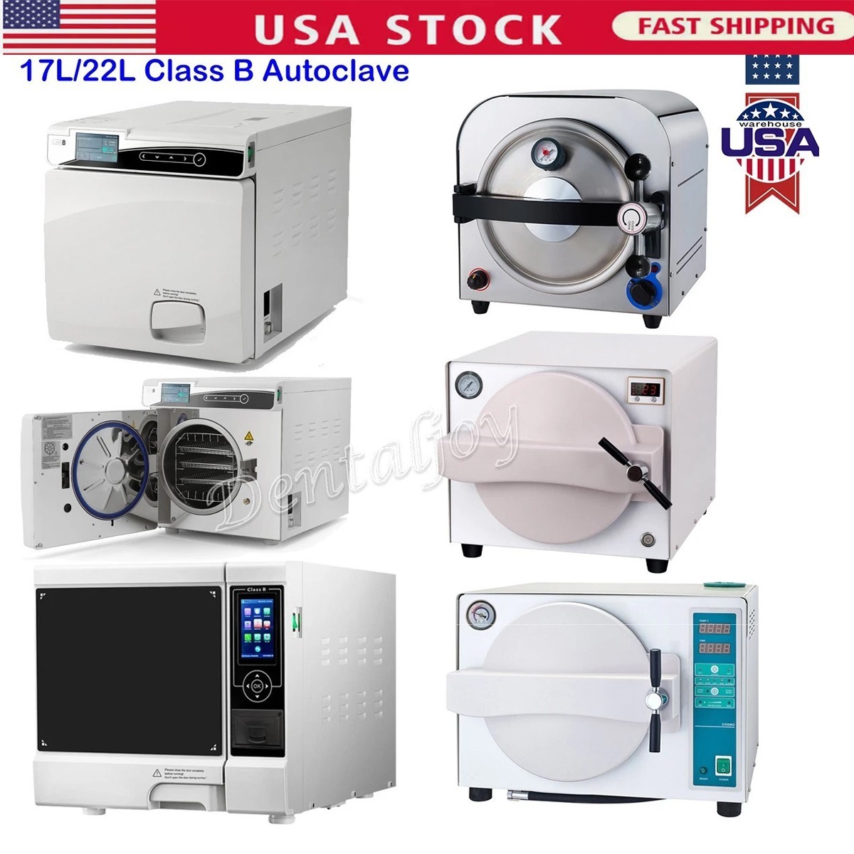 22/18L esterilizador de vapor de autoclave dental secado médico clase B esterili