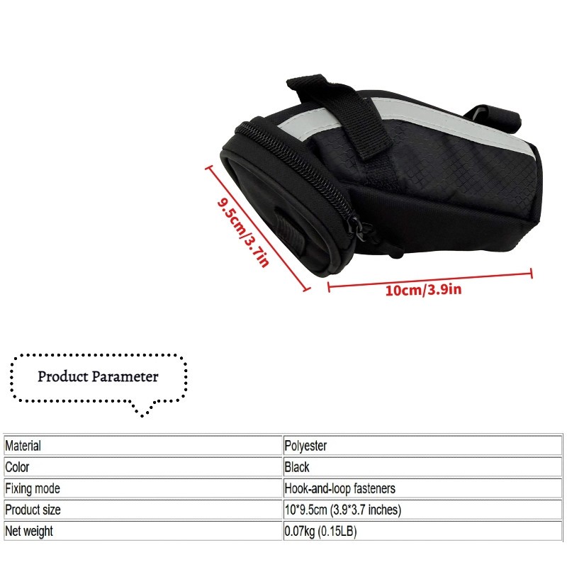 Bicycle Rear Seat Bag Mountain Bicycle Tail Bag Polyester Bag