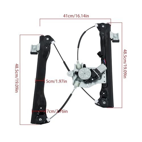 748-975 Front Right Passenger Side Power Window Regulator with Motor Without