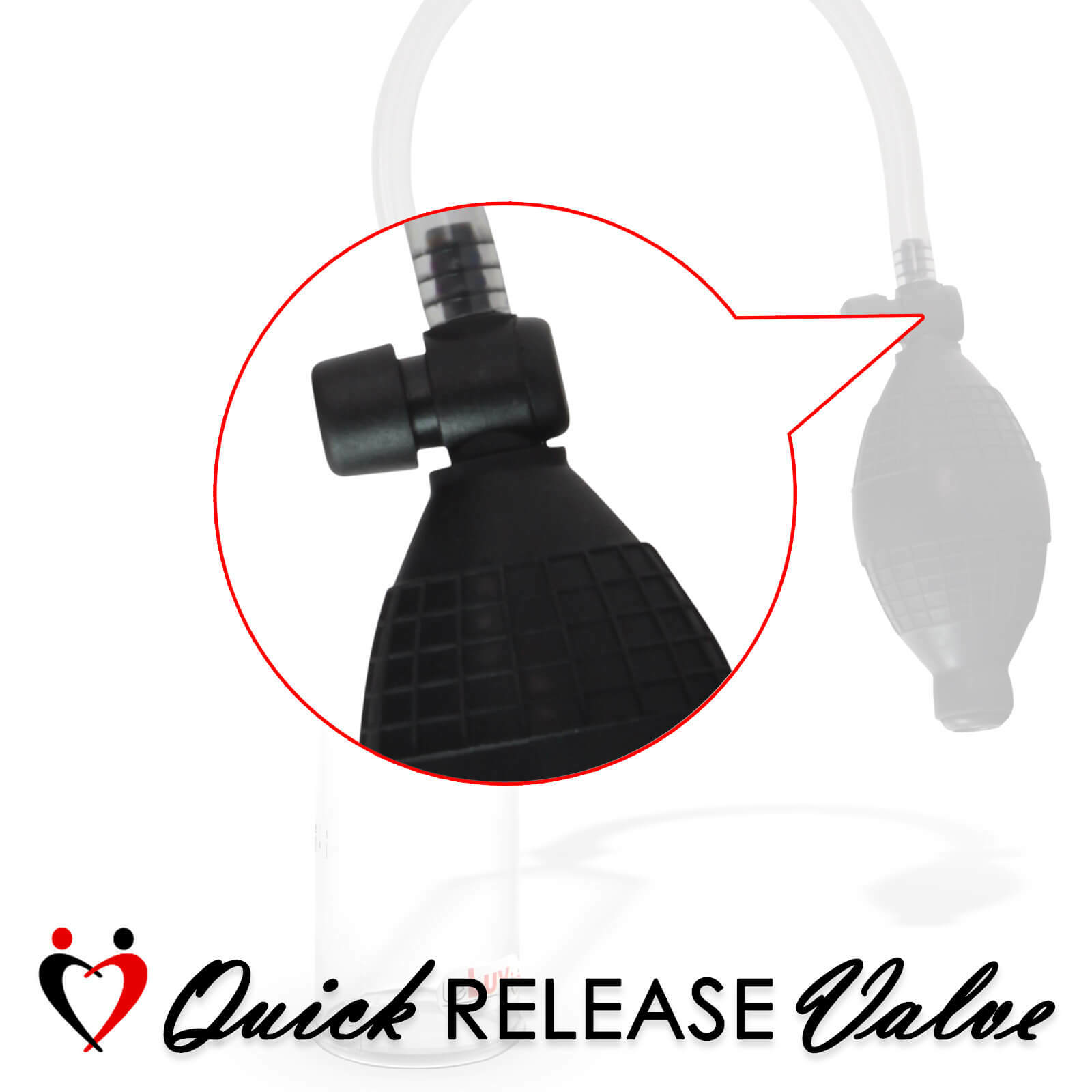 LeLuv Vibrating Penis Pump EasyOp Bgrip with Black and Clear Sleeves