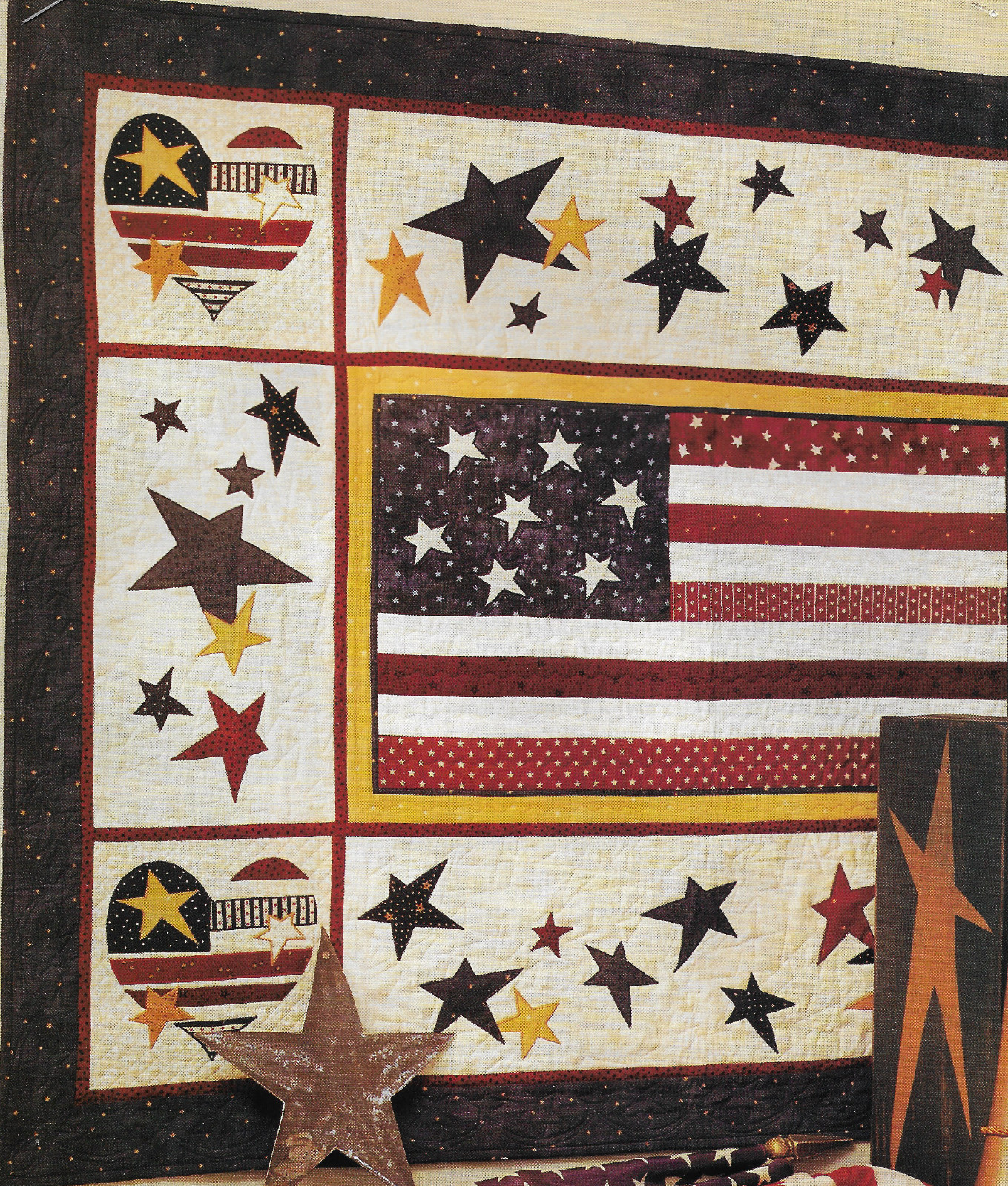 Heart of America Wall Quilt quilting pattern instructions