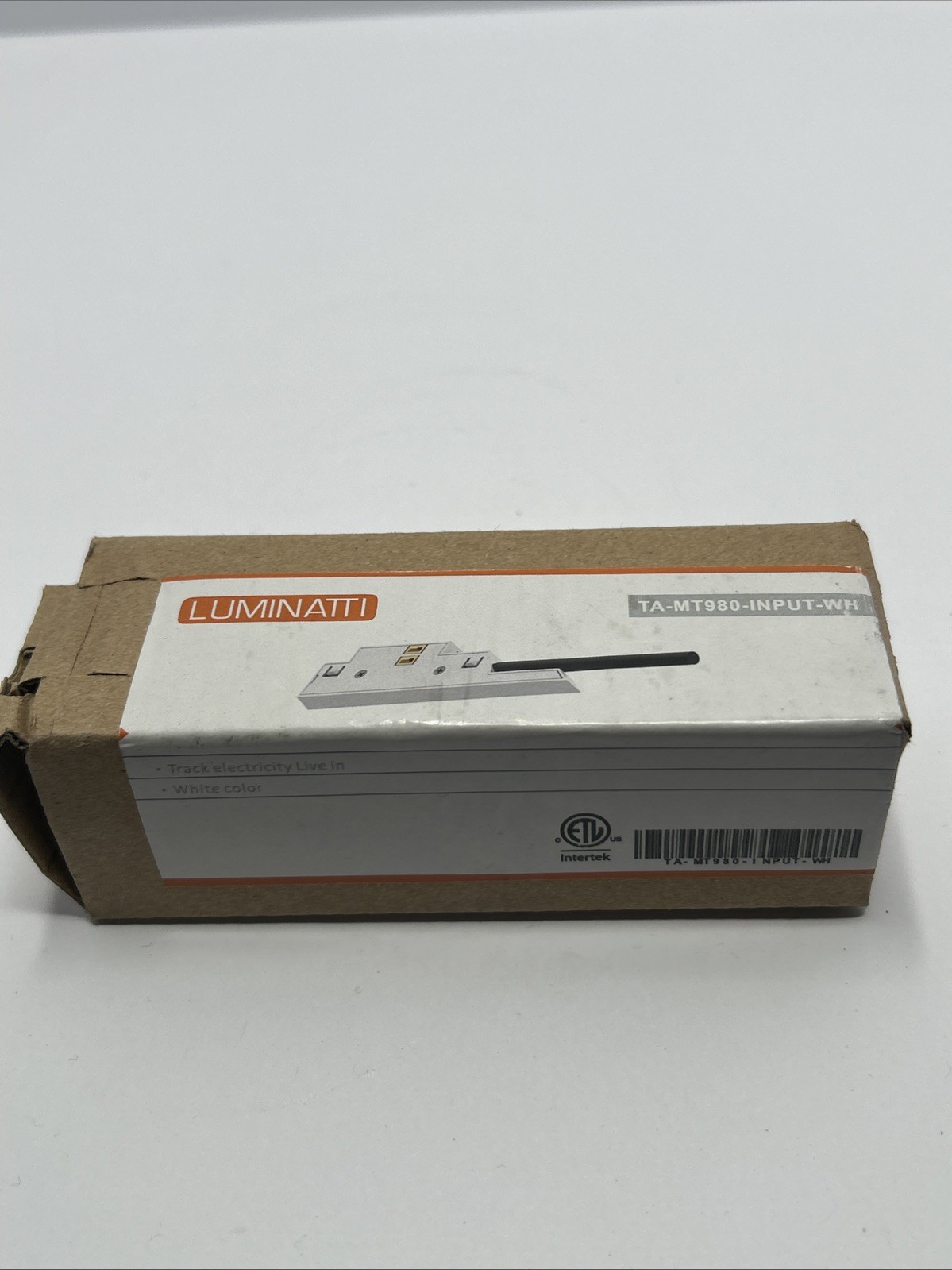 Luminatti TA-MT980-INPUT-WH Track Lighting Power Feed Input White