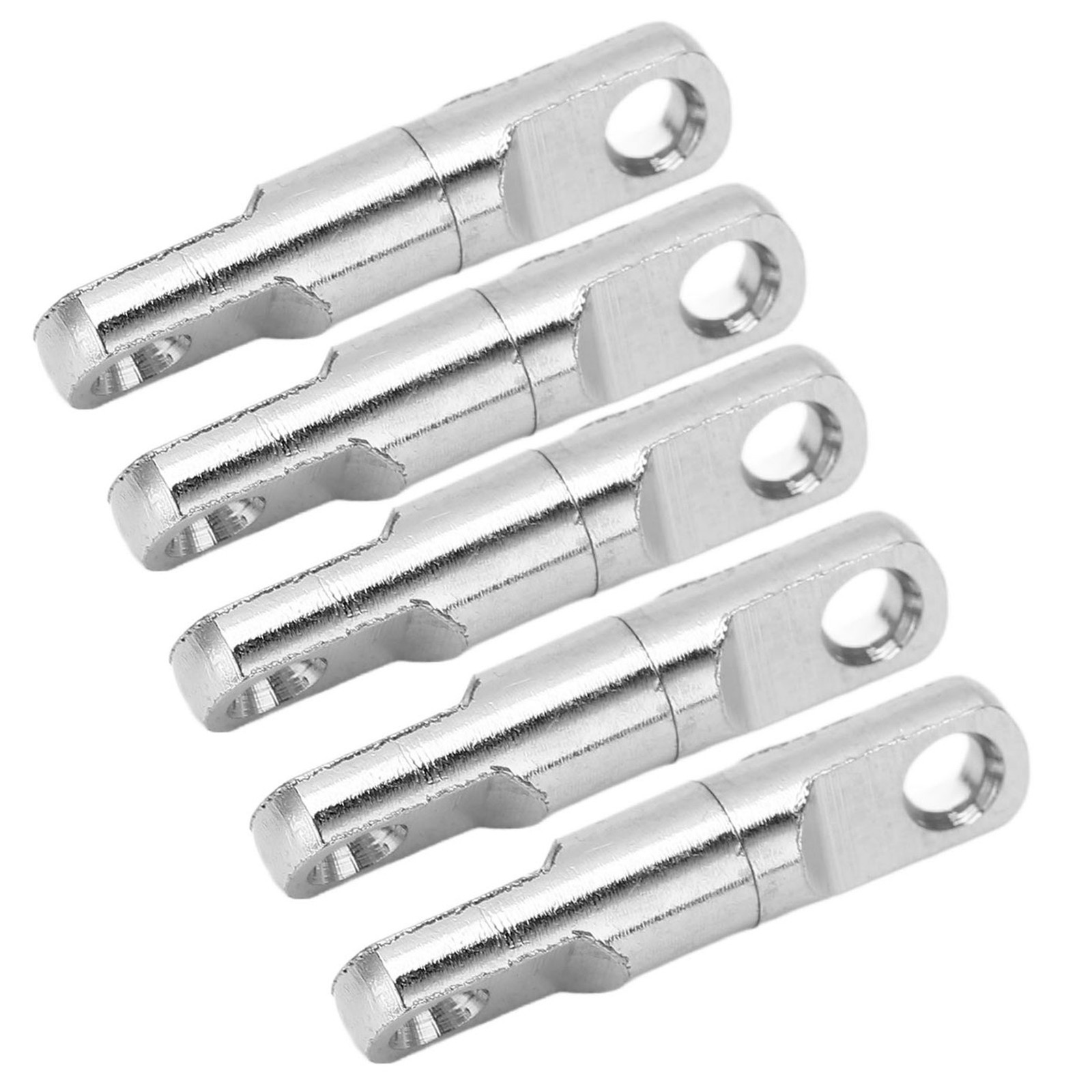 5pcs/set Stainless Steel Column Type 360° Bearing Swivels Fishing Swivels