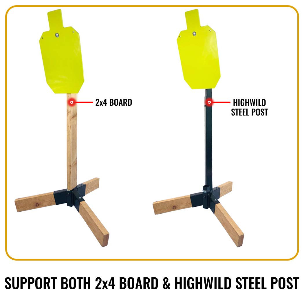 Target Stand 2x4 Base with Steel Target Hanger