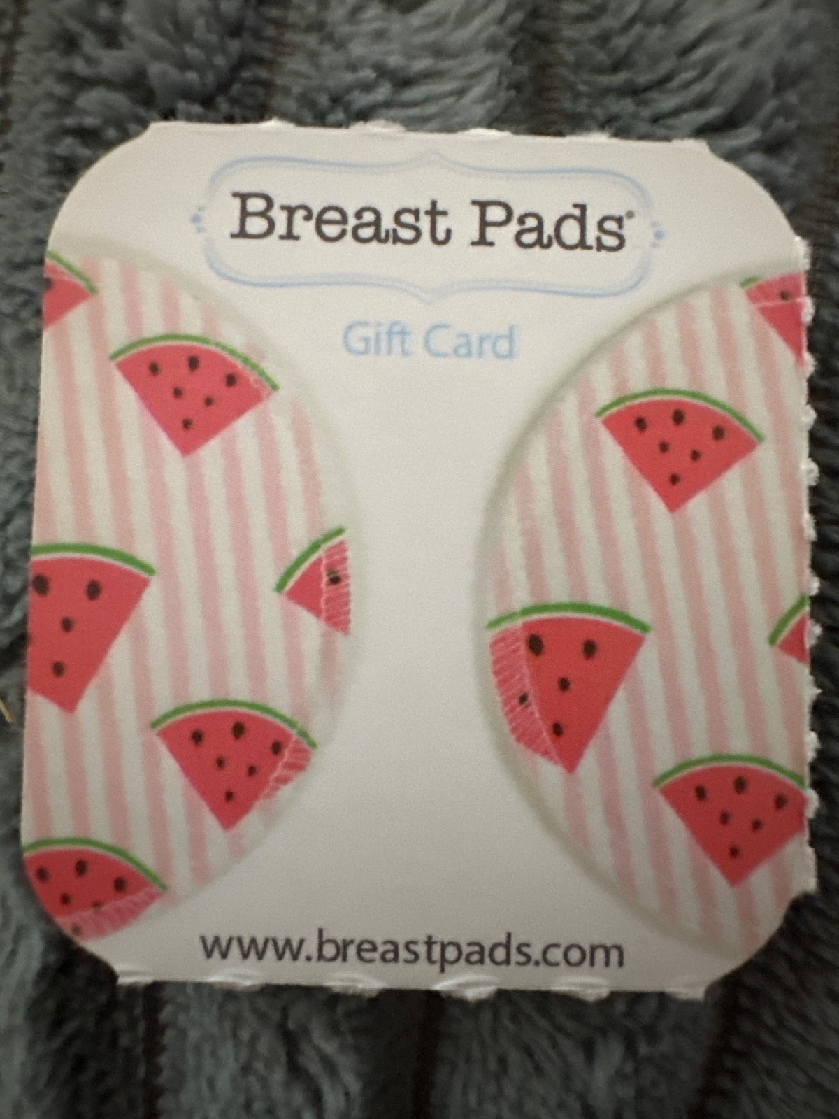 BreastPads Gift Card $35 Balance Verified No Expiration