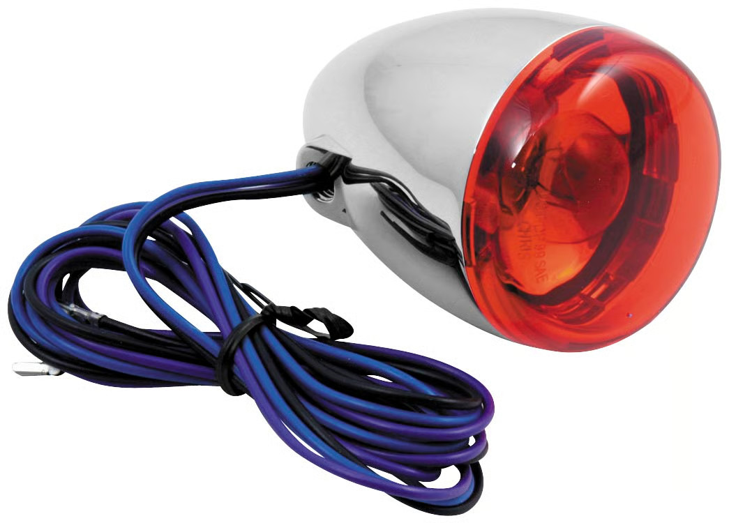 Chris Products Duece-Style Turn Signal Lamps - Rear - Dual Filament - Red Lens -