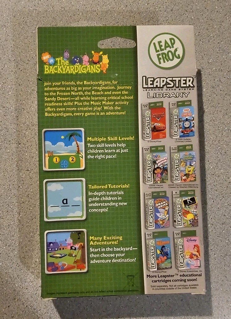 LeapFrog Leapster The Backyardigans Leapster Pre-K to K Learning Game
