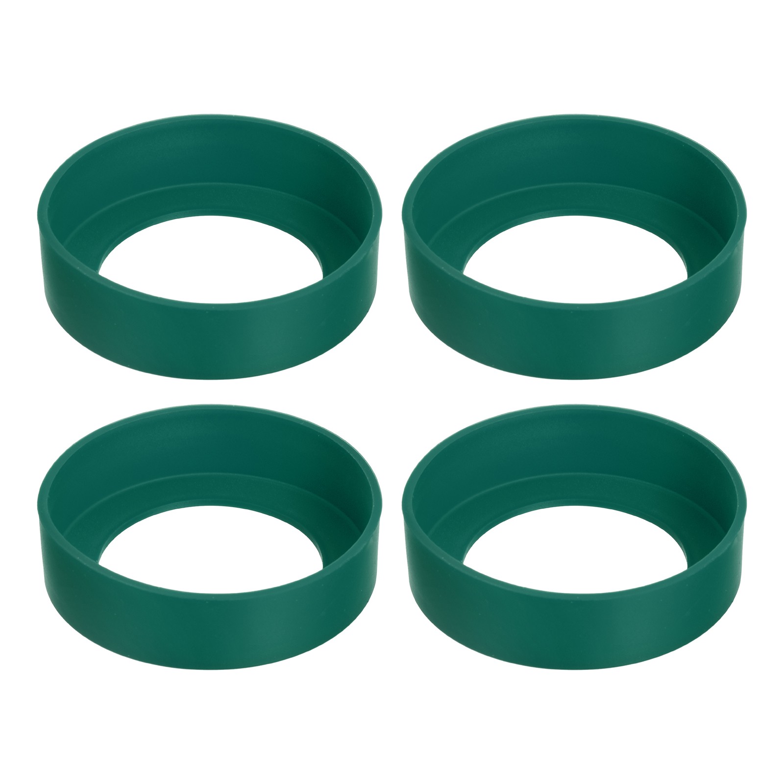 4pcs Silicone Protective Sleeve Boot For Water Bottle Emerald 70mm