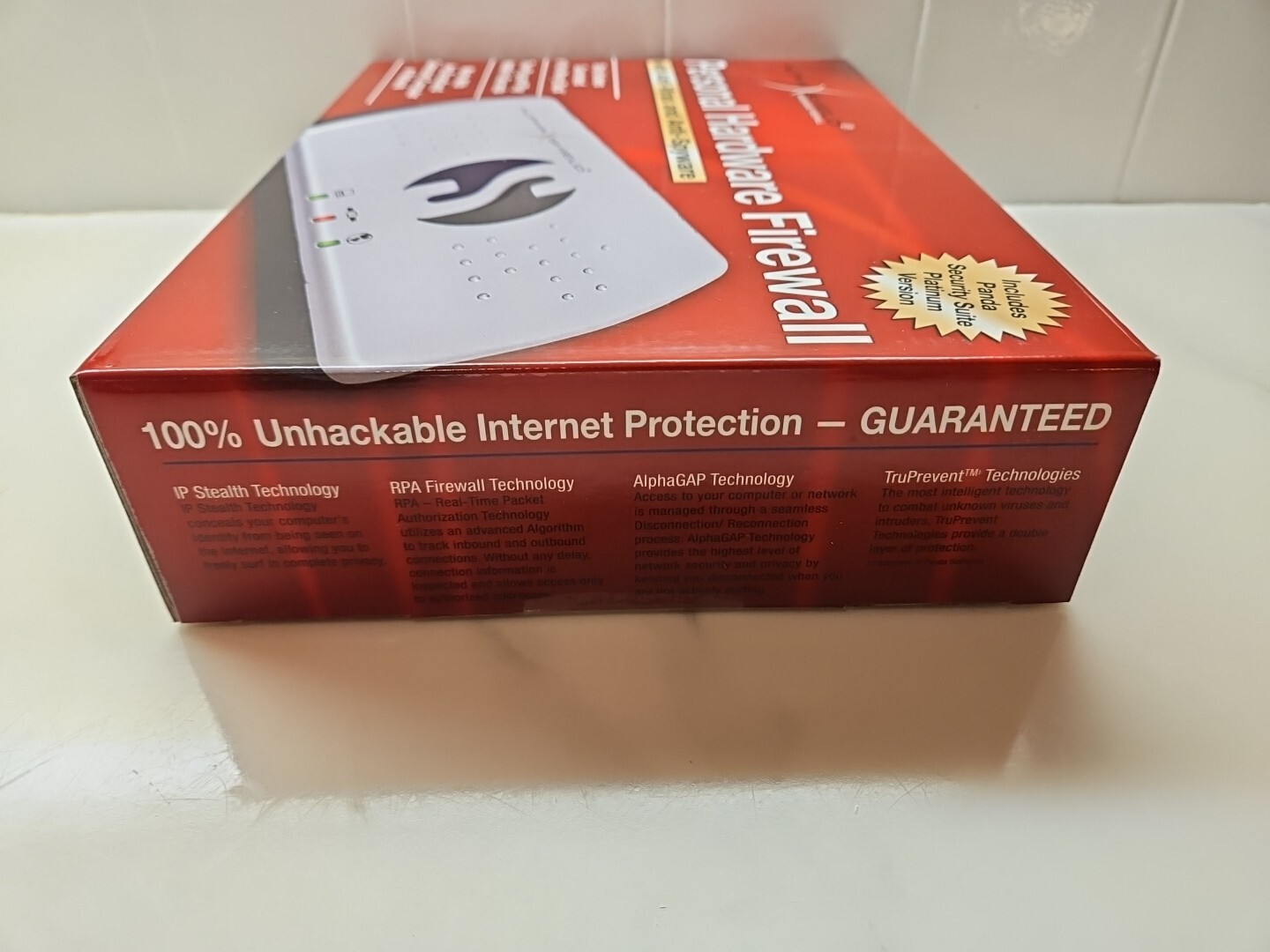 AlphaShield Personal Hardware Network Firewall Panda Platinum Security Sealed