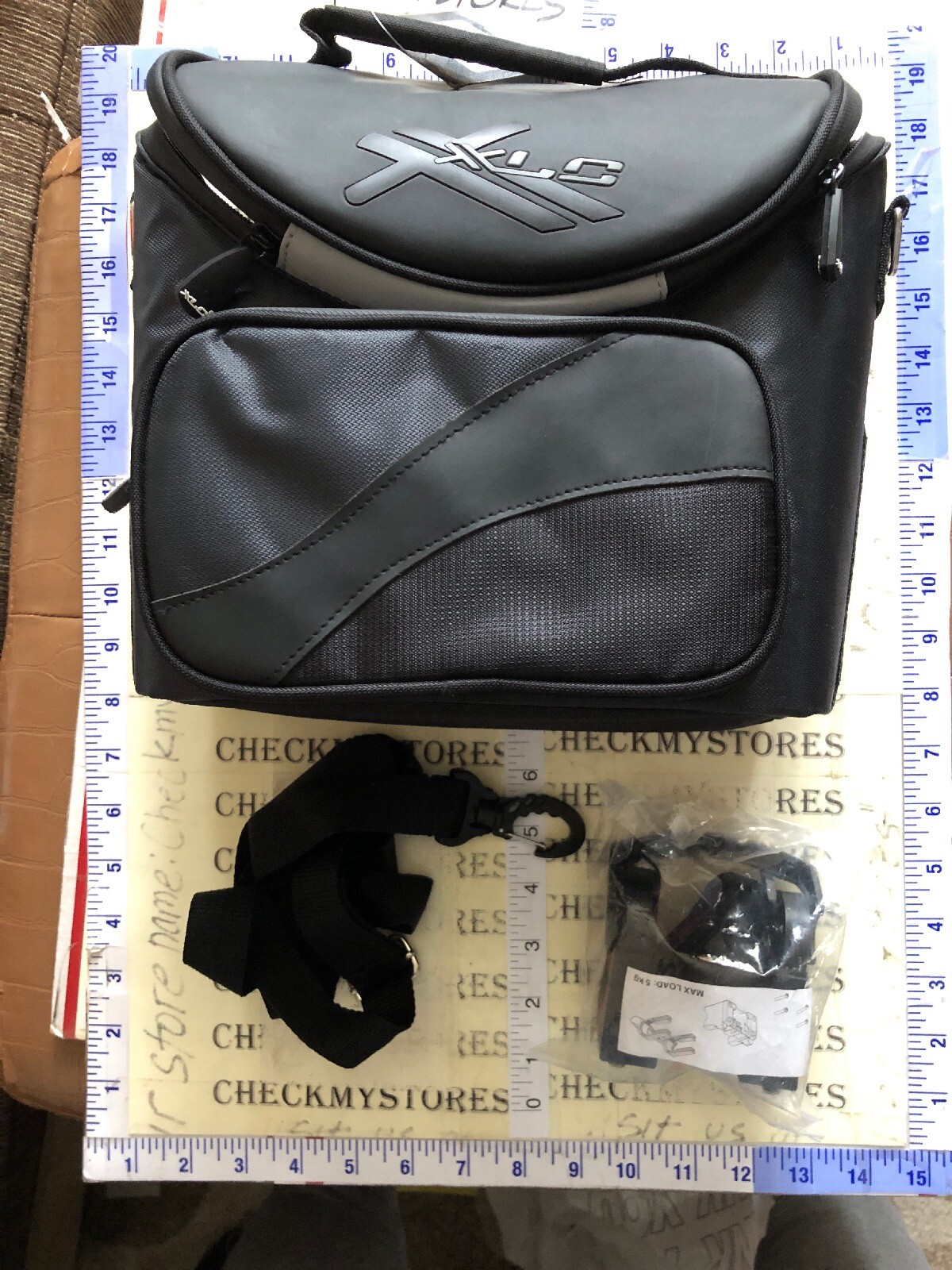 NEW XLC BA-S42 Deluxe Bicycle Handlebar Bag, QR Quick Release Mount, 7L, Black