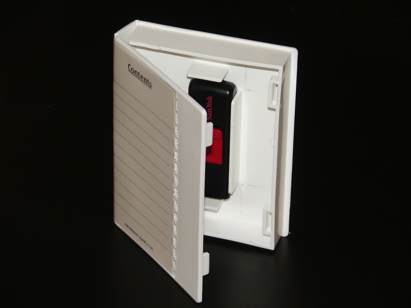 Thumb / Flash / Jump / USB drive case (white 4-pack)