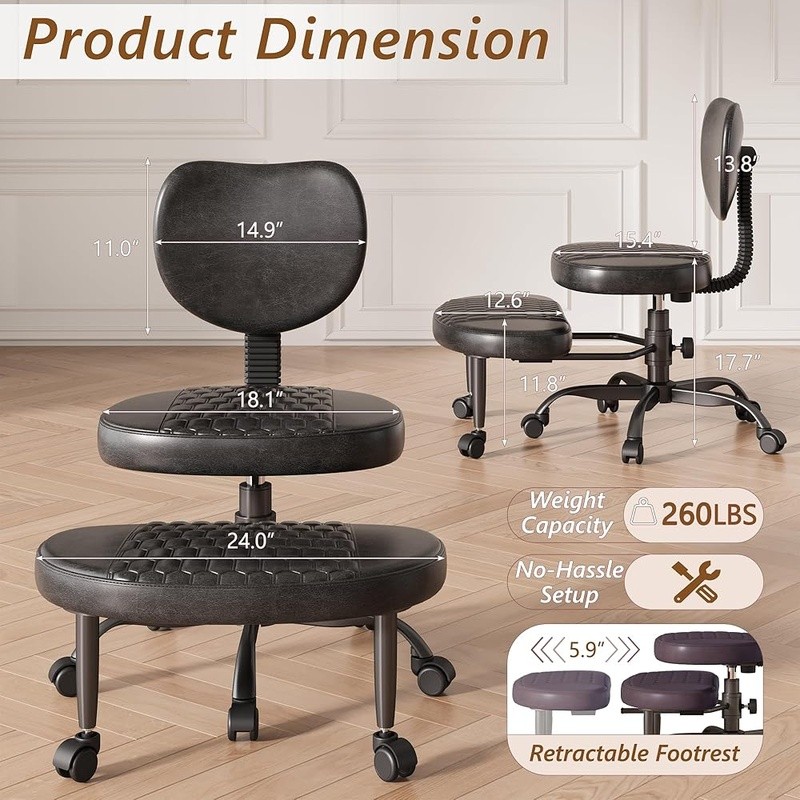 Cross Legged Office Chair Criss Cross Rolling Desk Chair Faux Leather Ergonomic