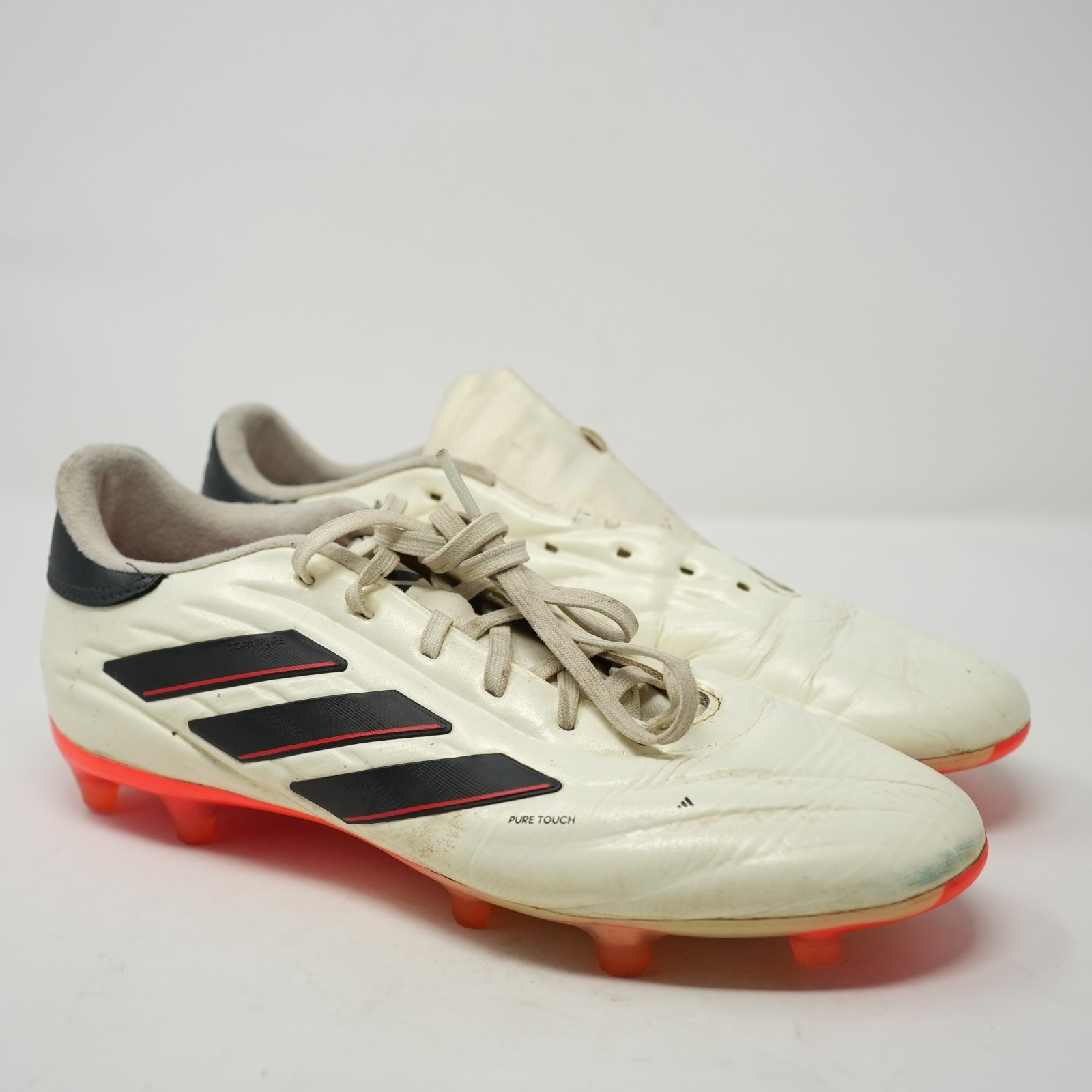 Adidas Copa Pure 2 Pro FG Solar Energy Ivory Black Red US 8