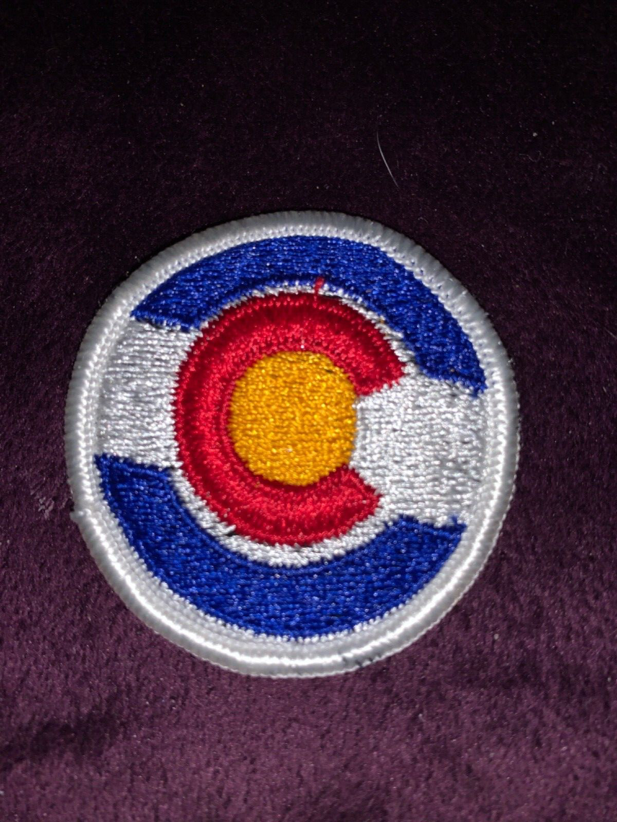 U.S. ARMY AVIATION,   vintage patch    yellow sun / red C   free shipping