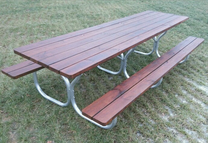 Aluminum Heavy duty picnic table frame for 10ft picnic table ( Frame Only )