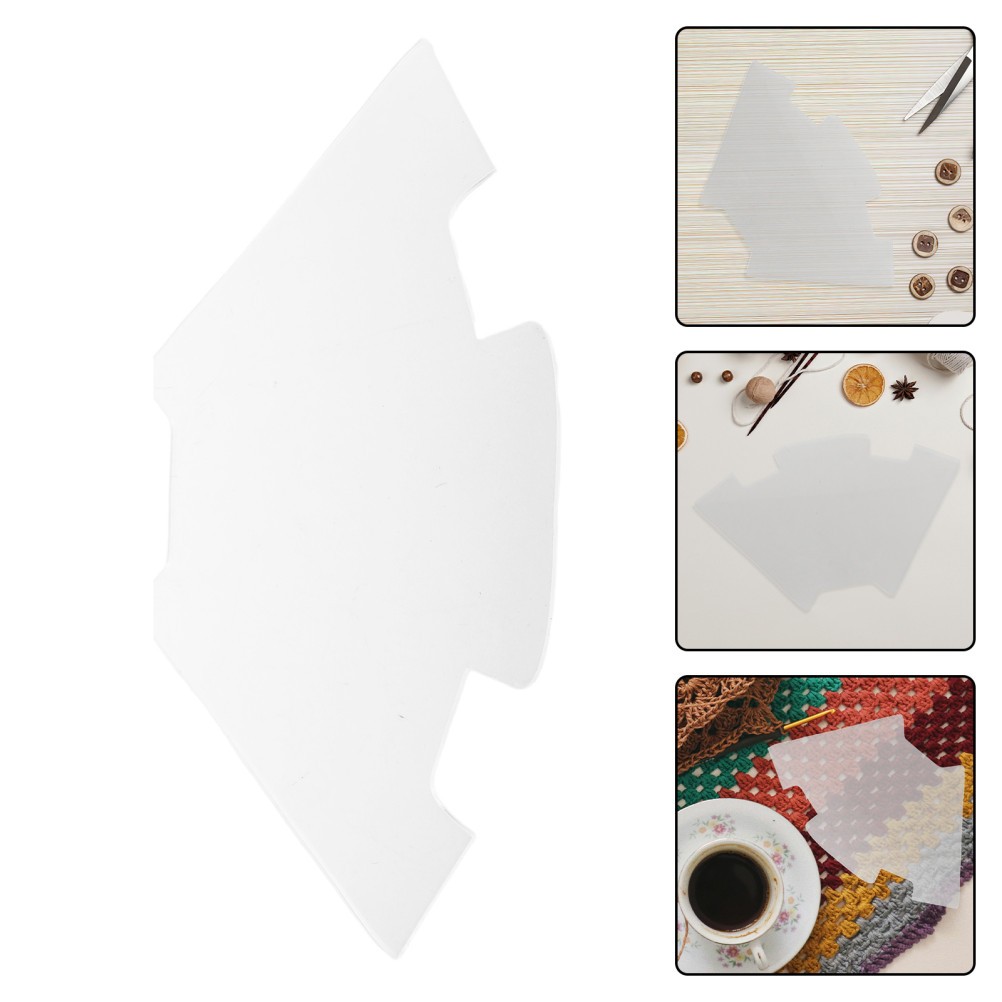 1 Set Reusable Acrylic Quilting Templates for Sewing Clear Key Pouch Stencils