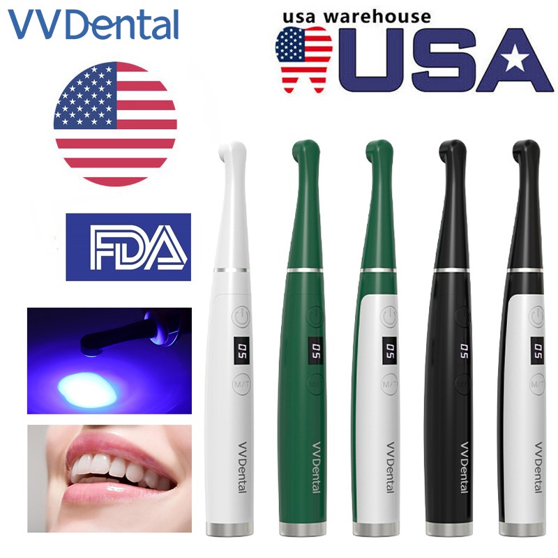 Dental Wireless LED Cure Curing Light Lamp 2500mw/cm² 1 Second Resin Curing