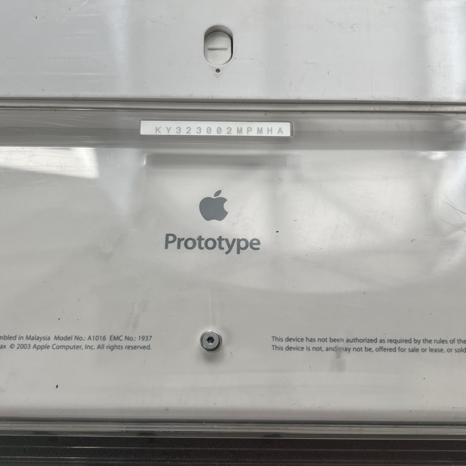 PROTOTYPE Apple Keyboard DVT Unit
