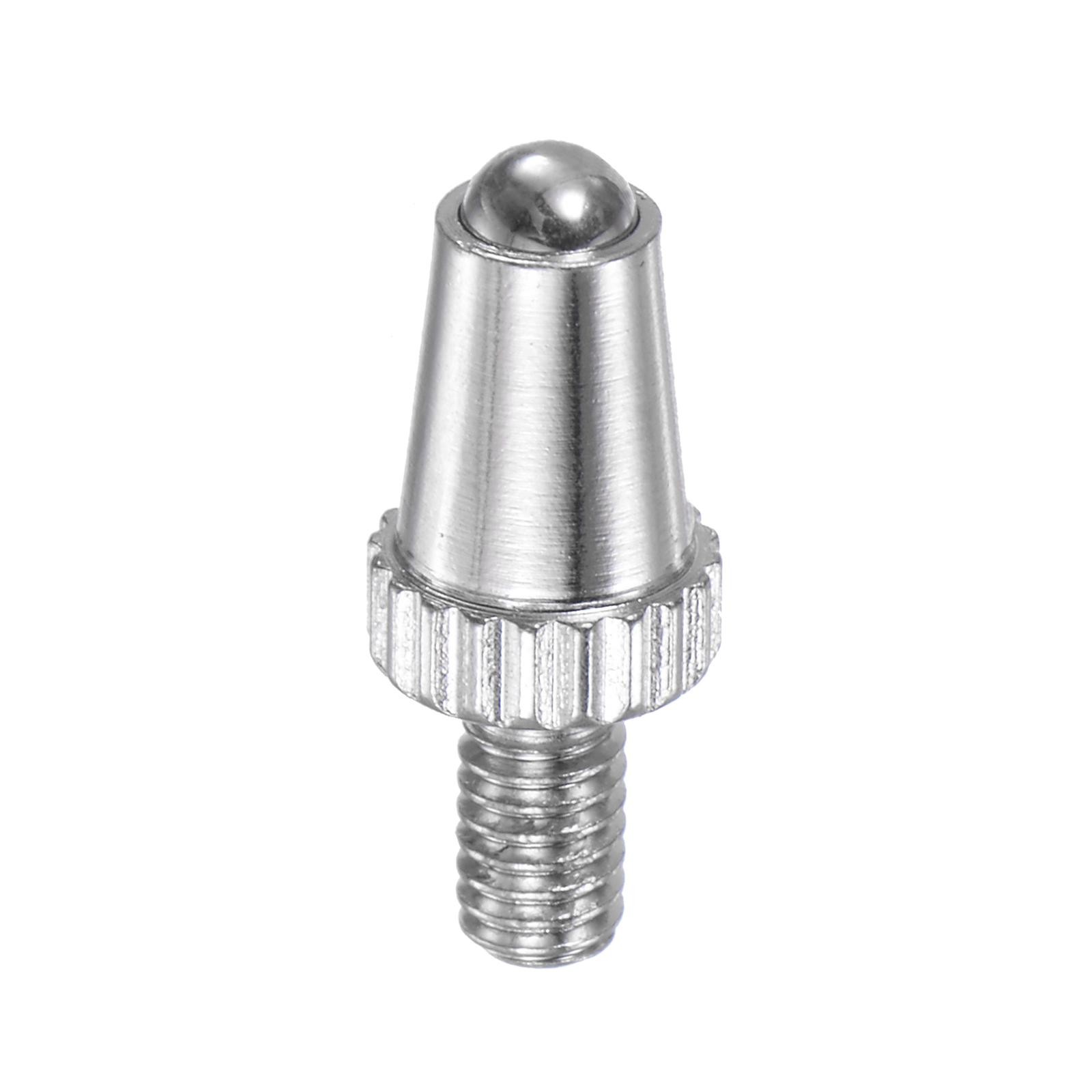 Dial Indicator Contact Point, 2.5mm Dia HSS Ball Tip M2.5 Thread 8mm Length 3pcs