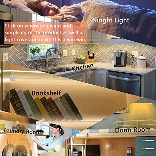 12-Inch Slim LED Under Cabinet Light with Memory Function 12 Inch Warm White