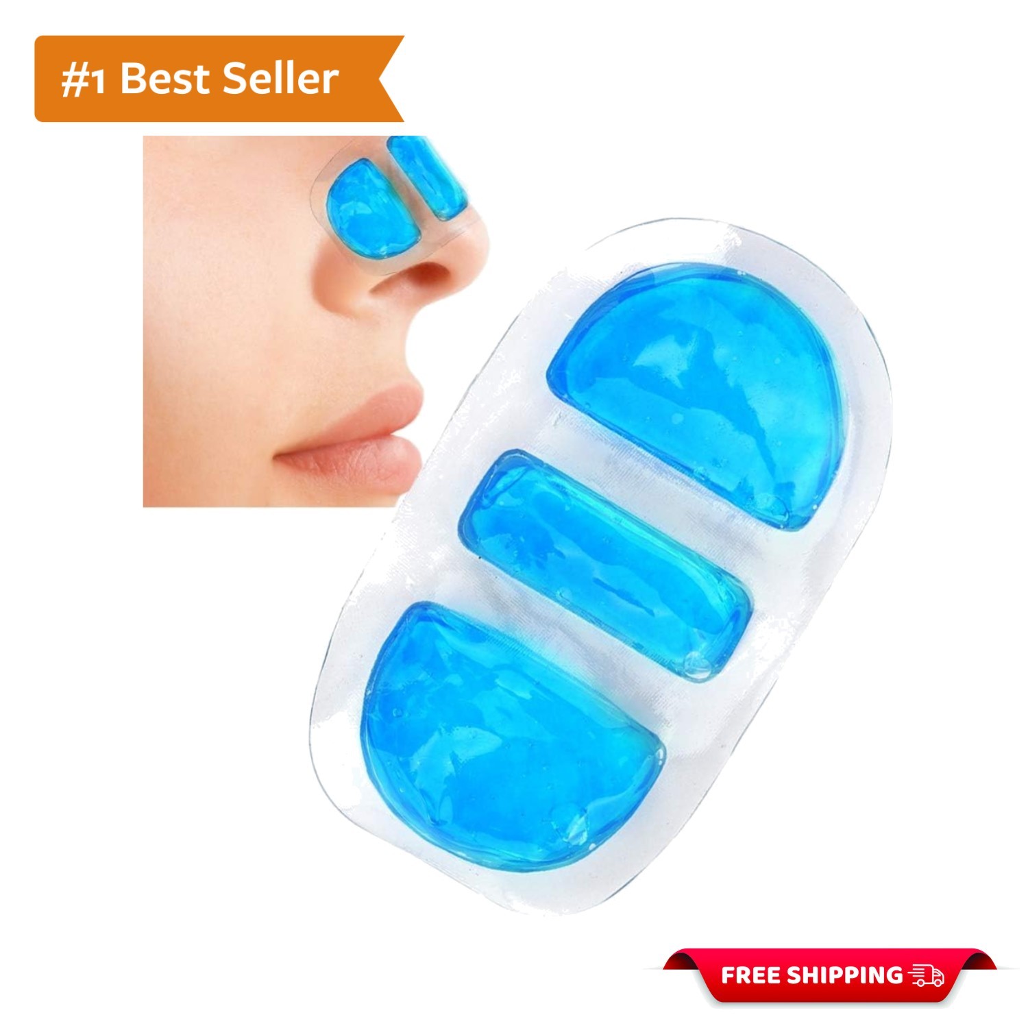 Reusable Cold Therapy Nose Ice Pack for Effective Pain Relief - Travel Friendly