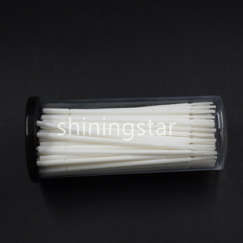 100x White Dental Disposable Micro Brush Bendable Applicator Tips Long Cylinder