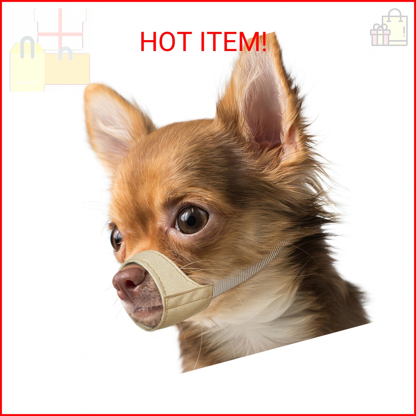 Mayerzon Short Snout Dog Muzzle, Small Muzzle for Chihuahua Shih Tzu American Bu
