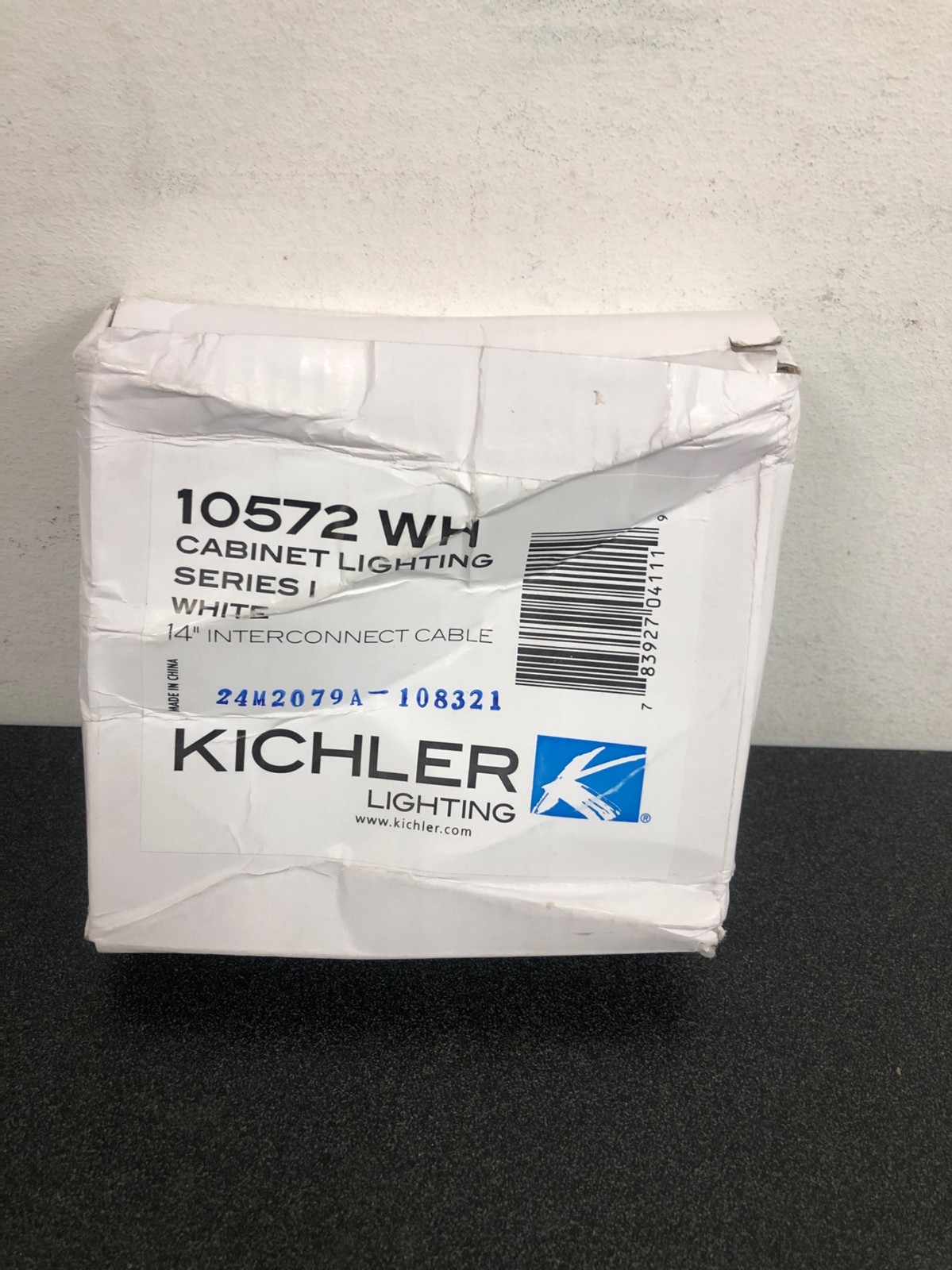 Kichler 10572WH 14" Connector Cable for Light Bars - White