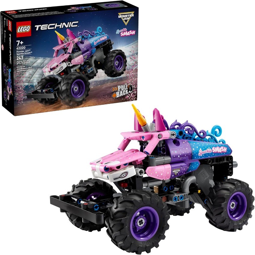 LEGO Technic Monster Jam Sparkle Smash Pull-Back Truck Toy 42220