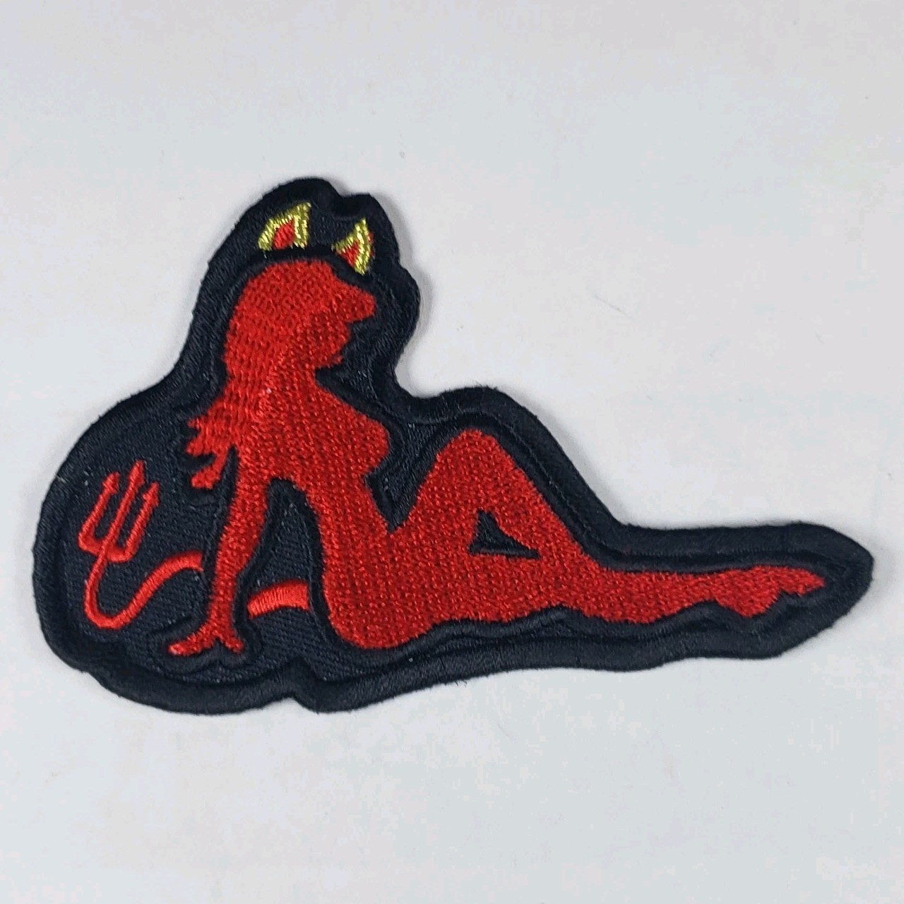 Lady Rider Devil Lady Woman Trucker Bike 3.5 Inch Patch