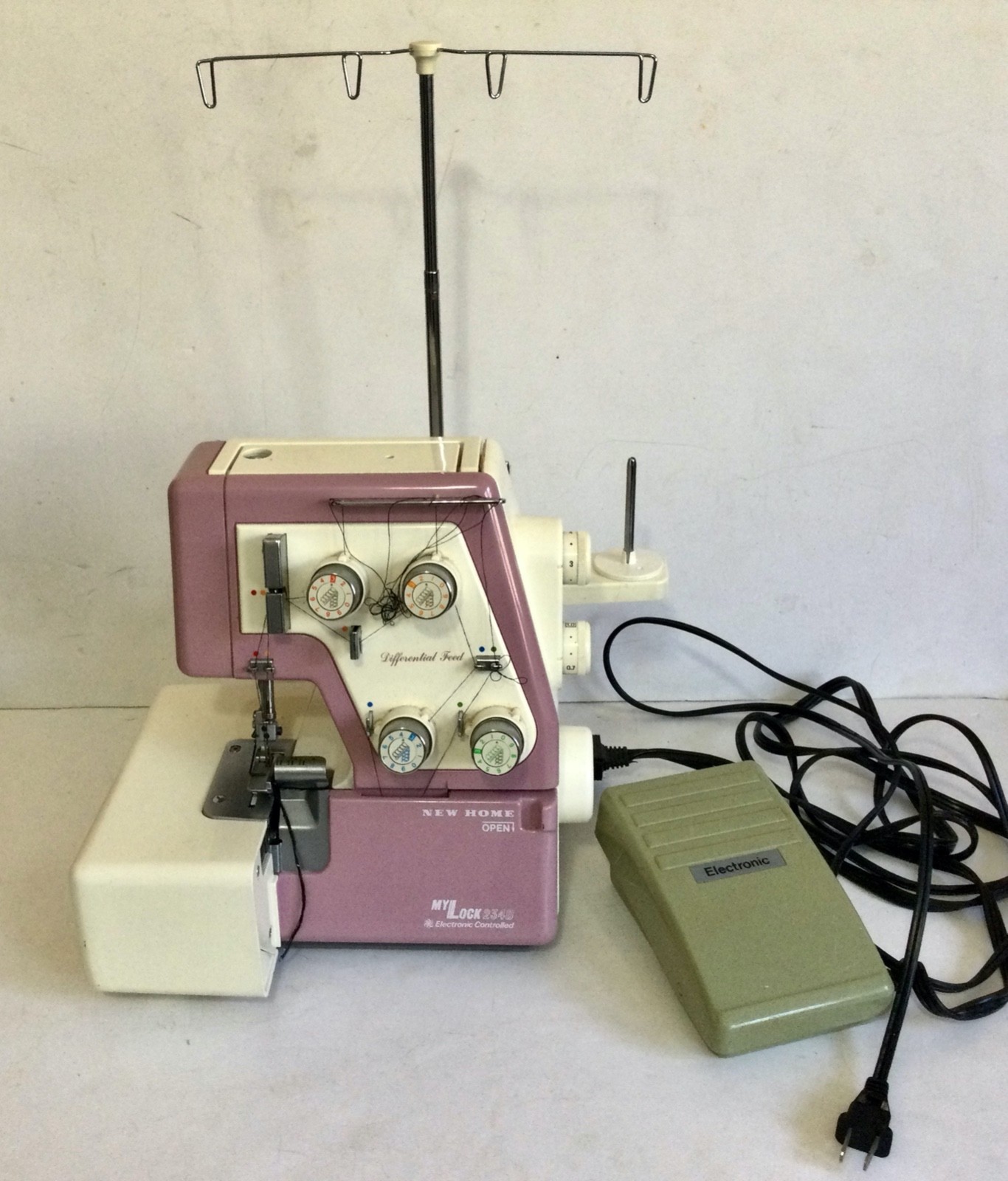 Janome Home Model MyLock 234D Serger Sewing Machine With Power Cord/Pedal