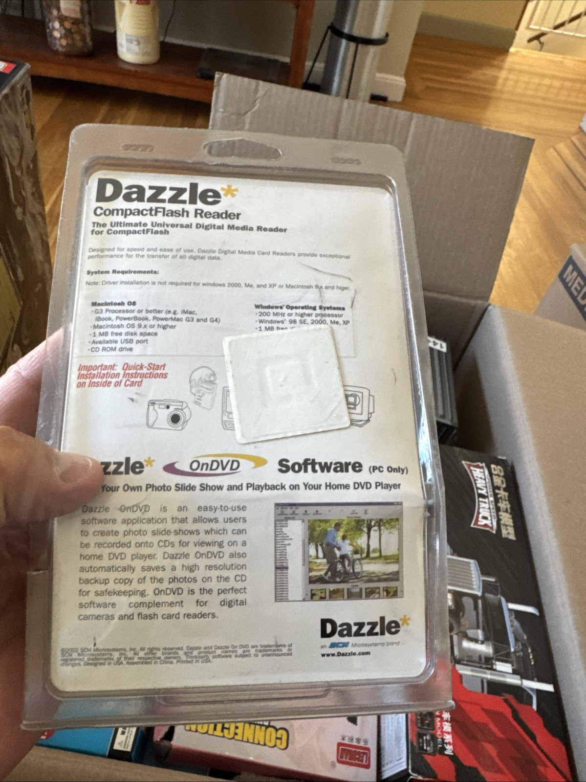 Dazzle CompactFlash Reader/Writer Digital Media Reader DM-8000 NEW old stock