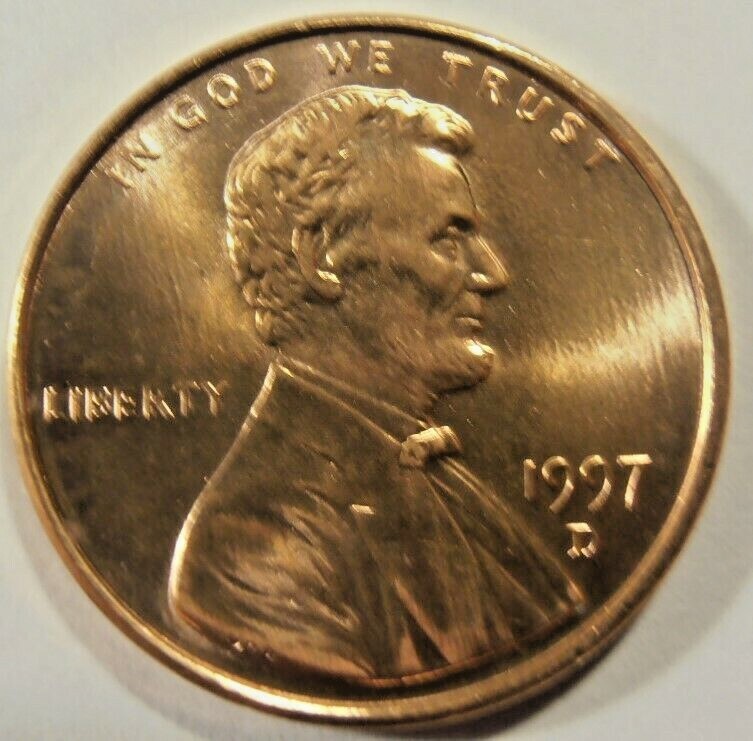 1997 D Lincoln Cent - BU selected from a nice roll