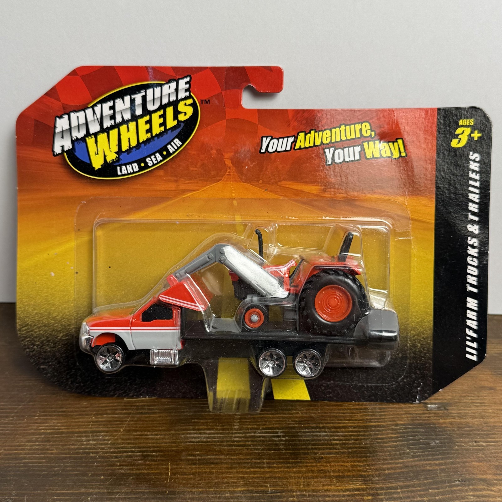 Maisto Adventure Wheels Lil' Farm Trucks & Trailers Ford Tractor Red Diecast