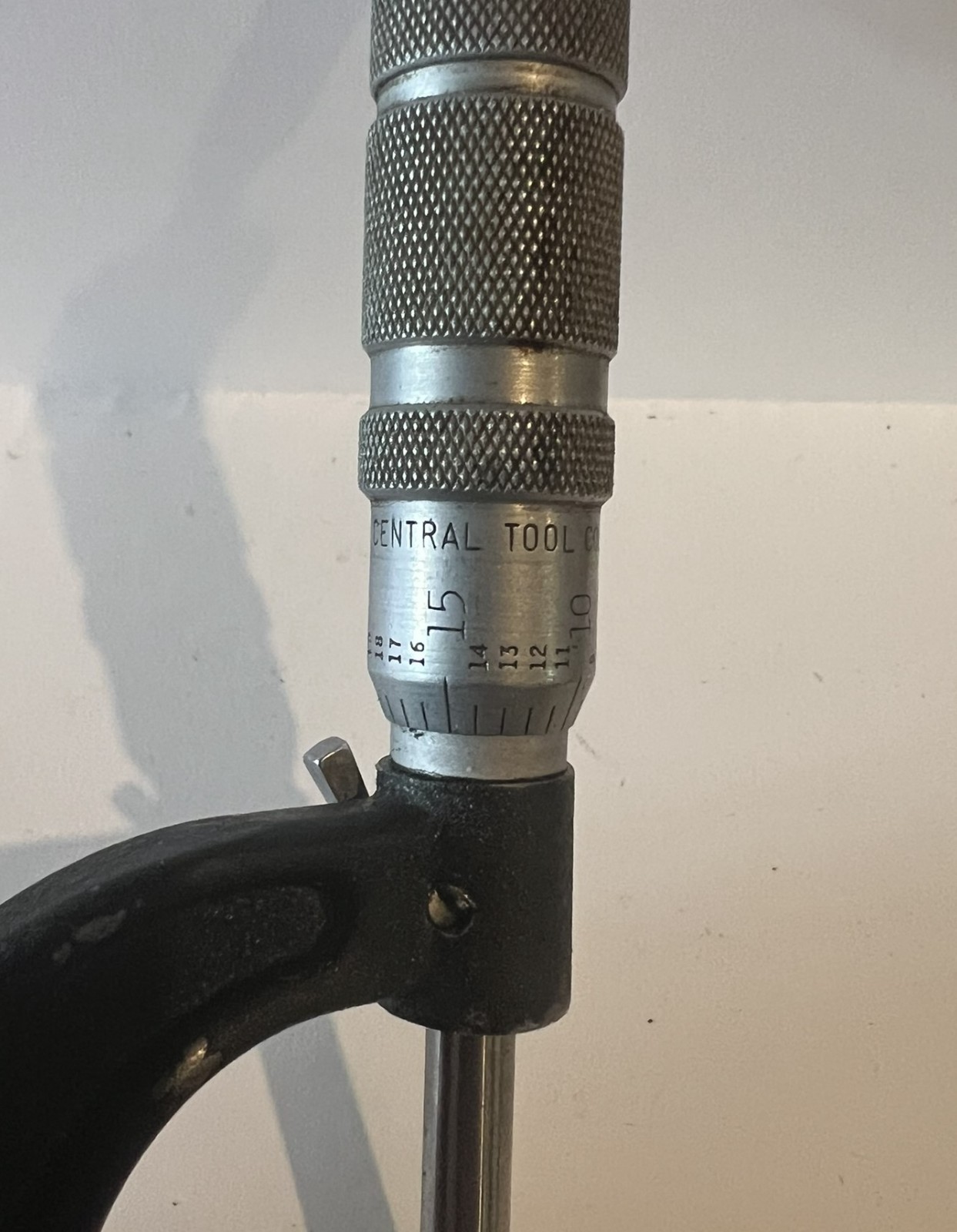 Vintage Central Tool Co. #12RL 0-1" Outside Caliper Micrometer