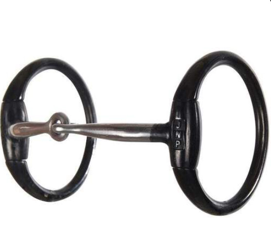 Rubber Ring Snaffle Bit Straight Bar | Soft Mouth Horse Training Bit | Handmade