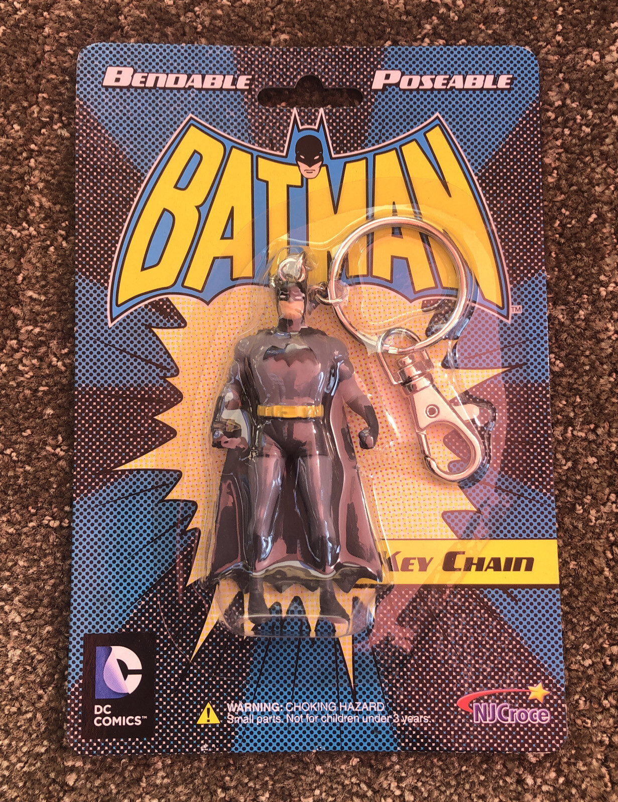 Batman Bendable Poseable Key Chain DC Comics NEW-NJ Croce