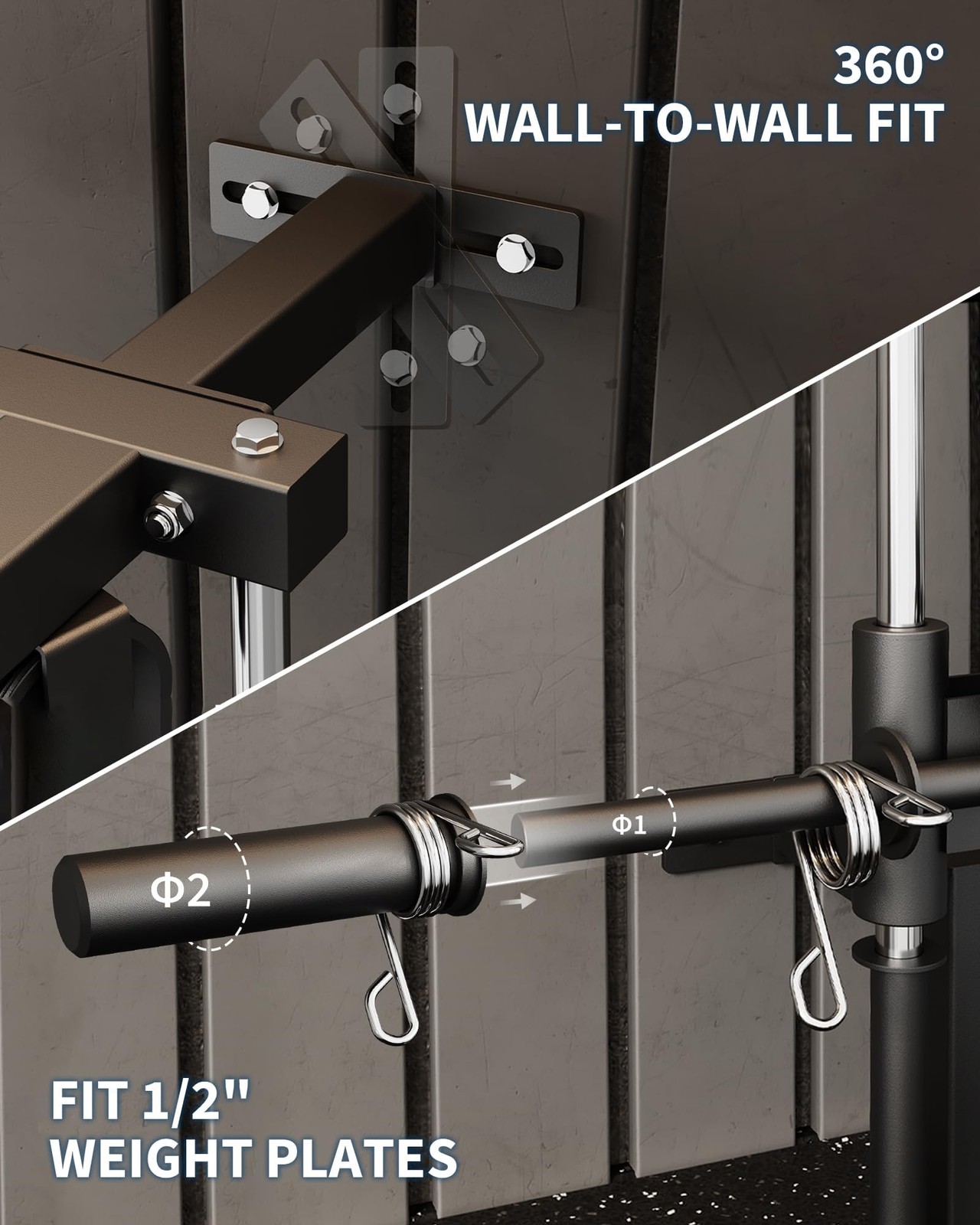 Wall Mount Cable Machine LAT Pulldown Machine, Cable Crossover Machine Home Gym