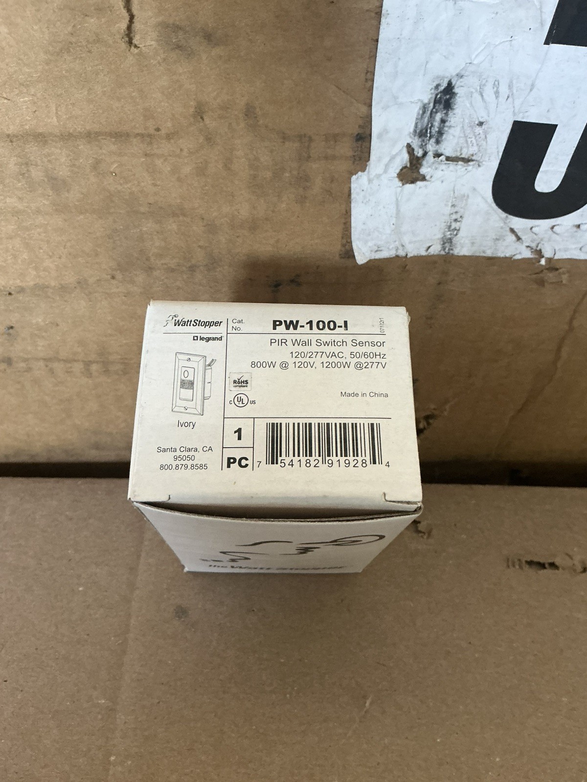 WattStopper PW-100-I PIR Wall Switch Sensor