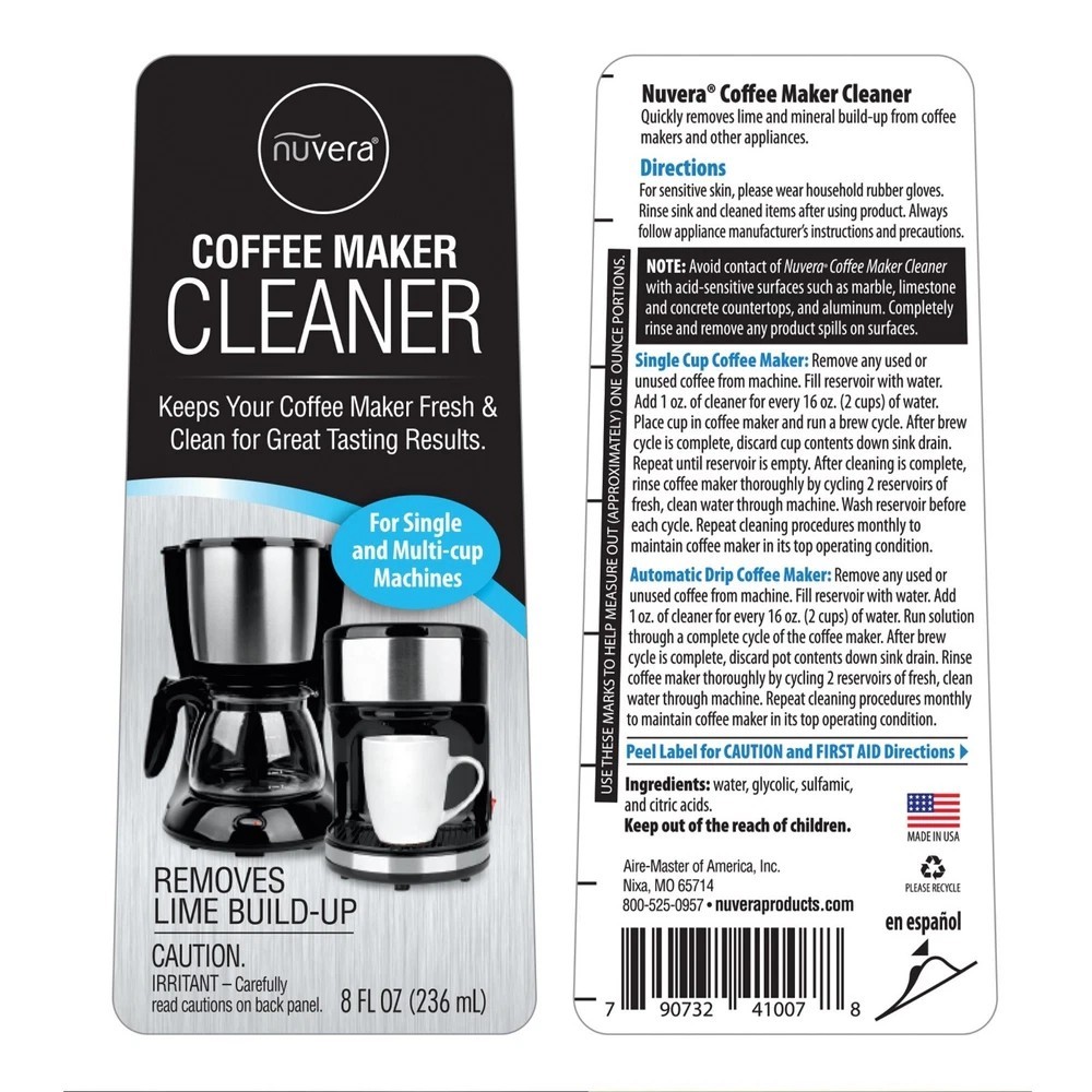Coffee Makers cleaner Descaling Solution for All Single Cup Standard 3 Pack